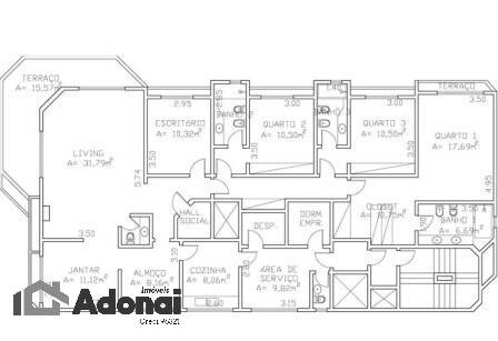 Apartamento à venda com 3 quartos, 220m² - Foto 6