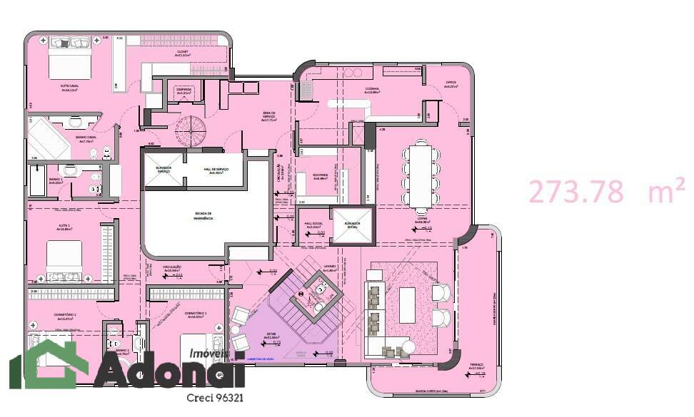 Apartamento à venda com 4 quartos, 642m² - Foto 12